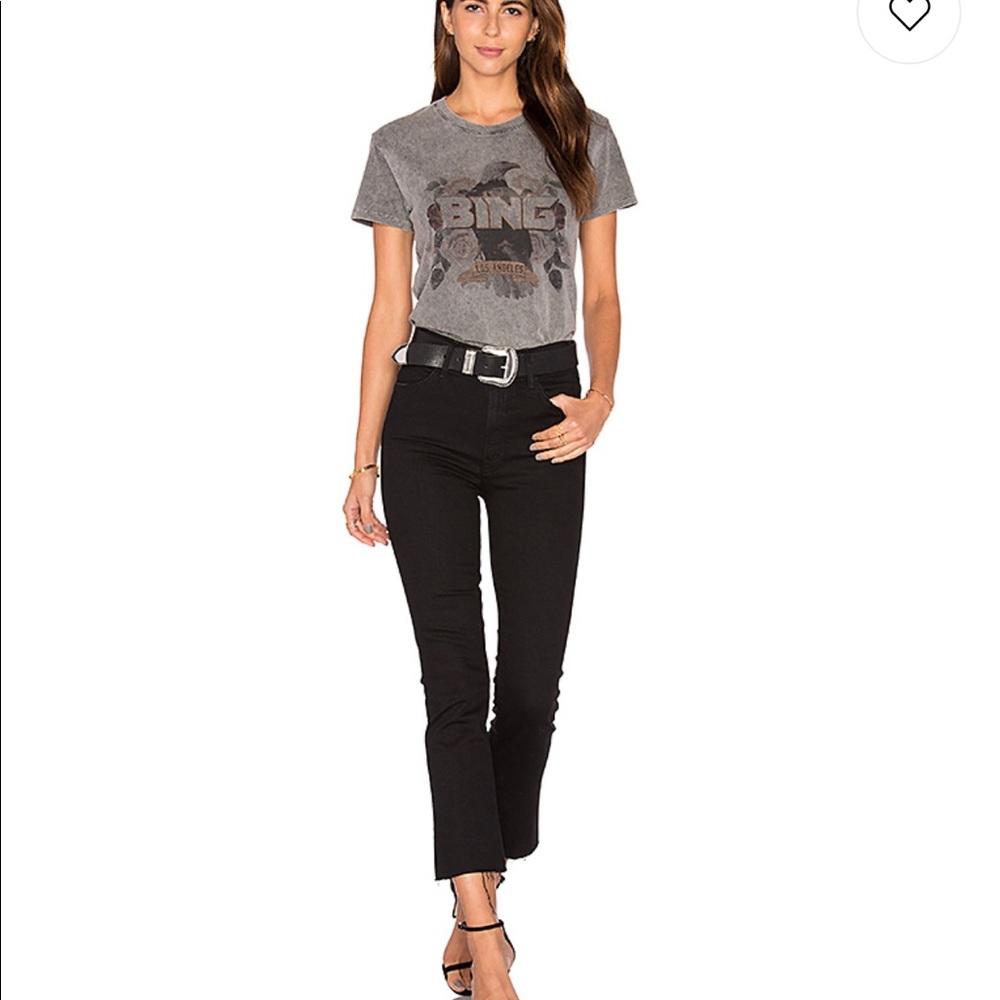Mother hustler ankle fray jeans